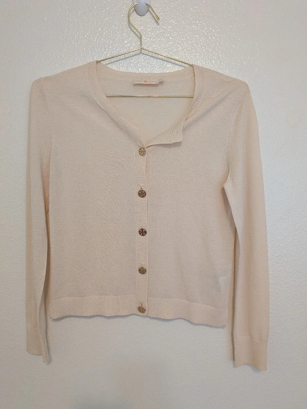 Tory Burch merino Wool Cream Cardigan Medium
